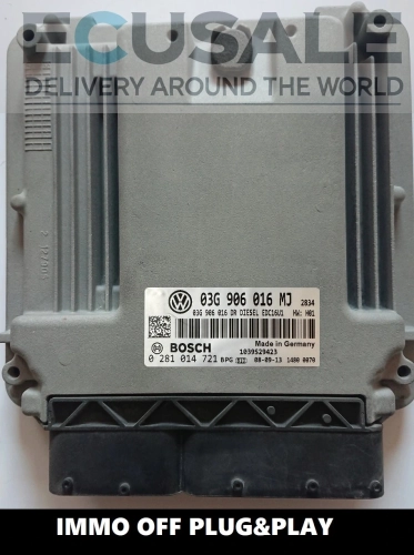 Centralita de motor Bosch EDC16U1 0281014721 IMMO OFF para Skoda Octavia 1.9 TDI