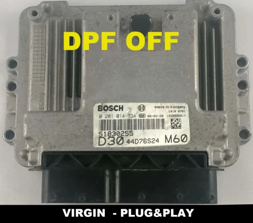 51830255 0281014734 Bosch engine control unit Fiat Ducato 3.0