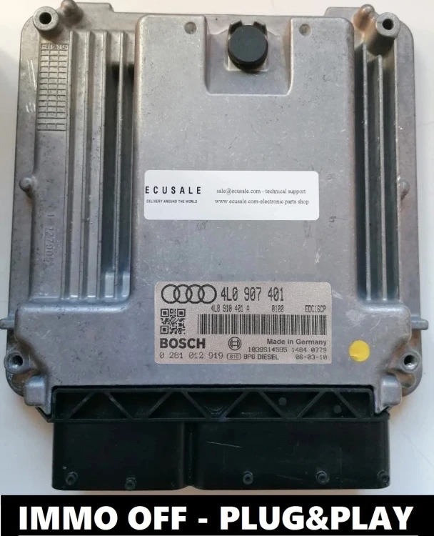 0281012919 4L0907401 sterownik silnika Bosch EDC16CP34 Audi Q7 3.0 TDI