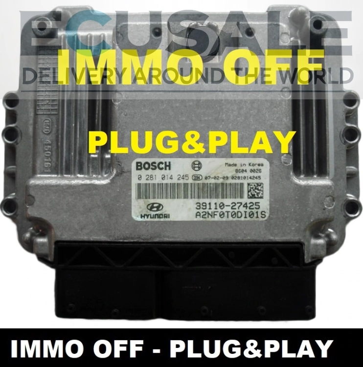 Centralina do motore Bosch 0281014245 (3911027425) após modificação IMMO OFF, pronta para montagem.