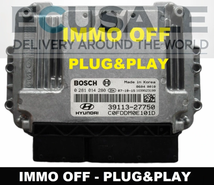 Centralina do motore Bosch 0281014280 (3911327750) após modificação IMMO OFF, pronta para montagem.