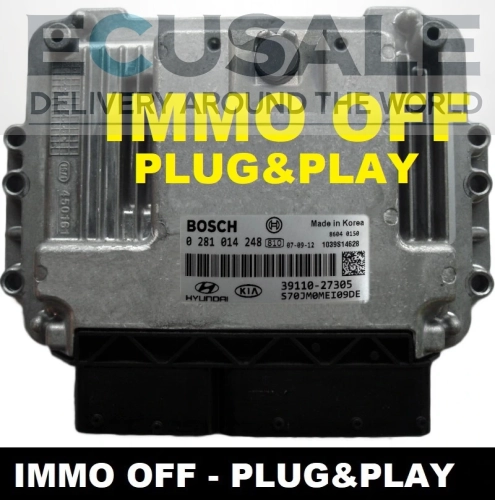 Centralina motore Bosch 0281014248 (3911027305) dopo modifica IMMO OFF, pronta per il montaggio.