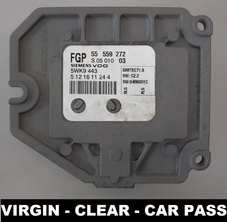 55559272 5WK9443 engine control unit Siemens Opel Astra / Zafira 1.8 16V Virgin