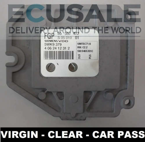 Sterownik silnika 55557472 5WK9379 VIRGIN Opel Astra H Zafira B 1.8 16V – moduł do kodowania CAR PASS