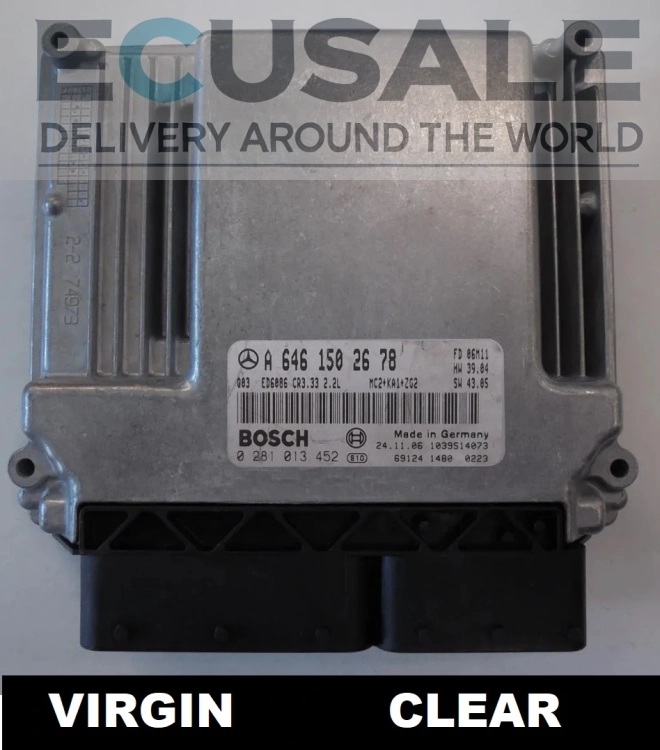 ECU ENGINE 0281013452 A6461502678 Mercedes Vito Viano 2.2 CDI VIRGIN