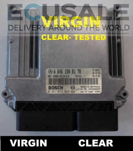 centralina do motor 0281012824 A6461500178 Mercedes Vito Viano 2.2 CDI VIRGIN