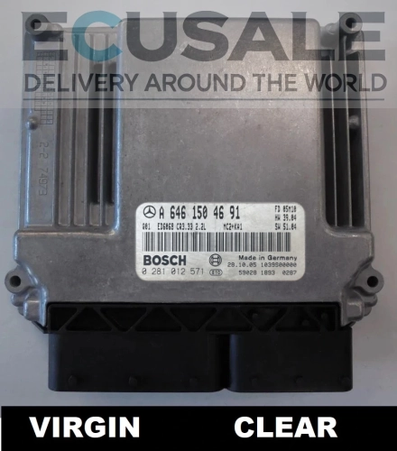 Centralita de motor 0281012571 A6461504691 Mercedes Vito Viano 2.2 CDI VIRGIN