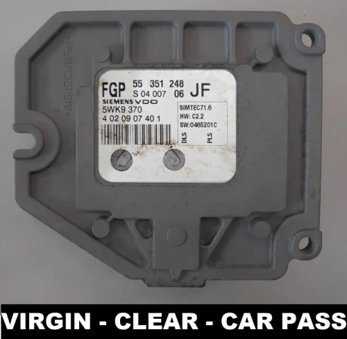 55351248 5WK9370 engine control unit Siemens Opel Zafira / Astra 1.8 16V Virgin