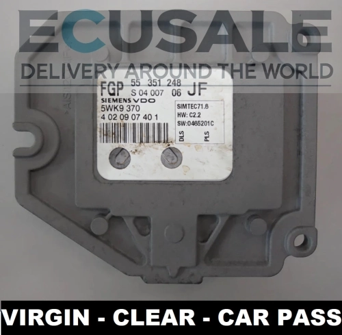 centralina motore 55351248 5WK9370 Opel Astra Zafira Vectra 1.8 16V VIRGIN