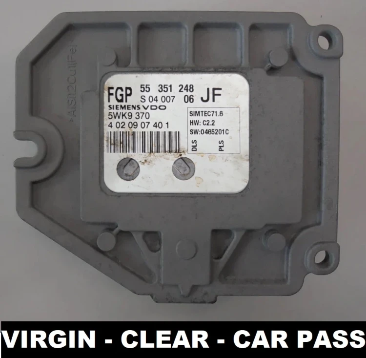55351248 5WK9370 sterownik silnika Siemens Opel Zafira / Astra 1.8 16V Virgin