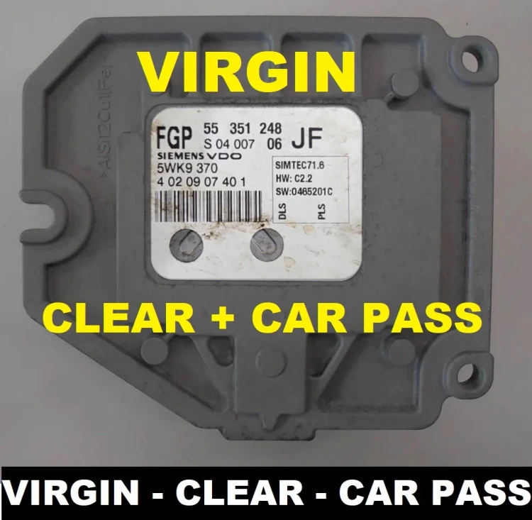 55351248 5WK9370 engine control unit Siemens Opel Zafira / Astra 1.8 16V Virgin – additional view