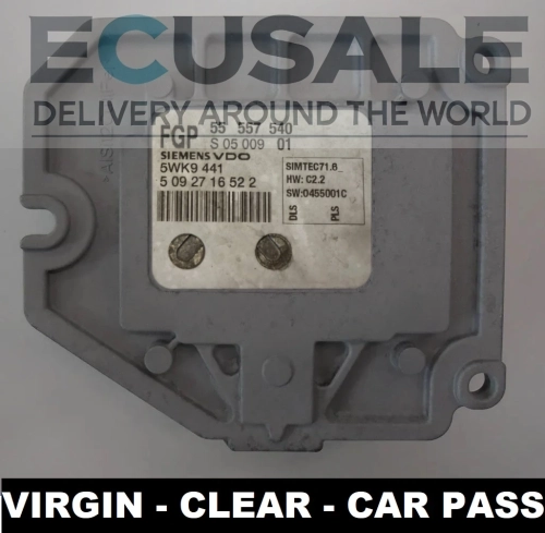 centralina do motor 55557540 5WK9441 Opel Vectra C Signum 1.8 16V VIRGIN
