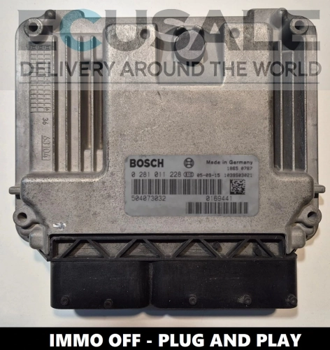 Centralita de motor 0281011228 504073032 IMMO OFF para IVECO Daily 2.3 HPI Diesel – lista para instalar Plug &amp; Play