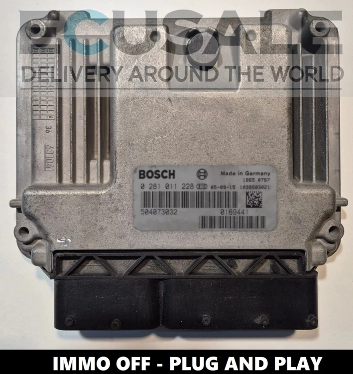 Centralina motore 0281011228 504073032 IMMO OFF per IVECO Daily 2.3 HPI Diesel – pronta per il montaggio Plug &amp; Play