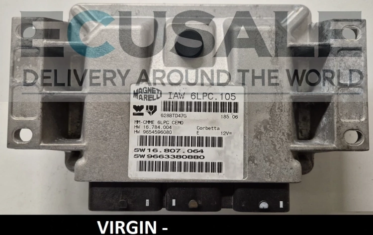 centralina do motor VIRGIN 9663380880 9654596080 IAW6LPC.105