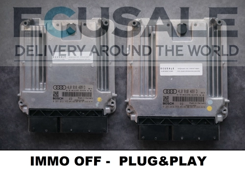 CENTRALINA MOTORE Audi Q7 4.2 TDI – 4L0910409D / 0281015165, IMMO OFF, Kit di 2 pezzi.