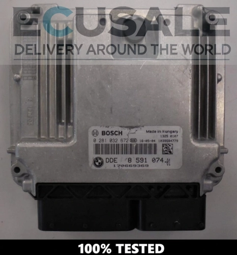 BMW DDE 8591074 centralina motore Bosch 0281032672 number 8591074