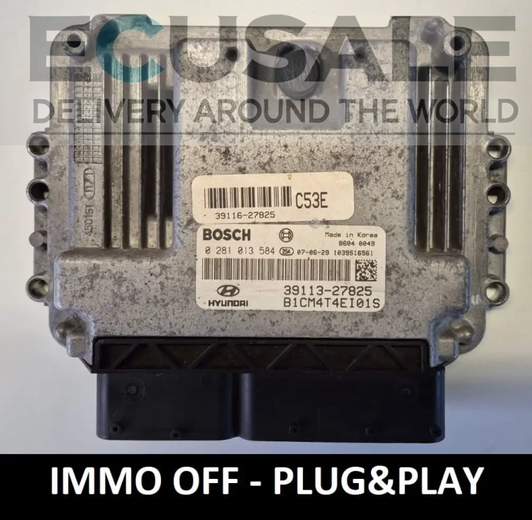 centralina do motor HYUNDAI SANTA 2.2 39113-27825 0281013584