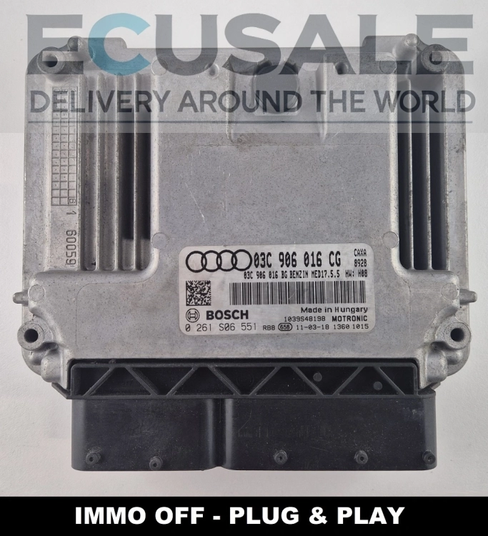 IMMO OFF centralina do motor Bosch 0261S06551 03C906016CG Audi A1 1.4 TSI