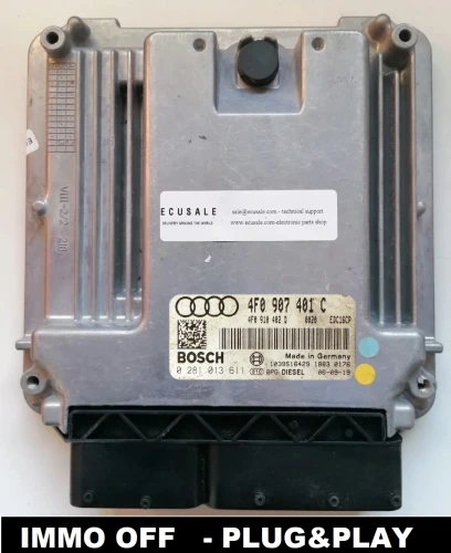 4F0907401C 0281013611 centralina do motor Bosch Audi A6 C6 / S6 3.0 TDI