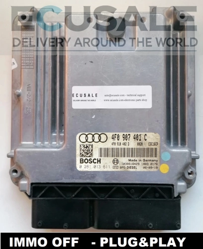 centralina motore 0281013611 4F0907401C Audi A6 C6 3.0 TDI IMMO OFF Plug &amp;amp;amp; Play