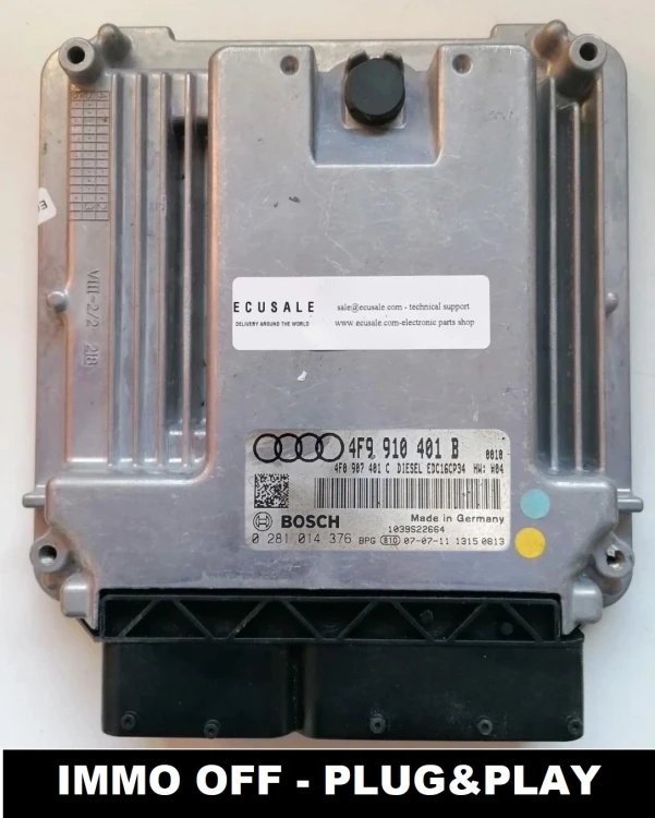 4F9910401B 0281014376 sterownik silnika Bosch Audi A6 C6 / S6 3.0 TDI