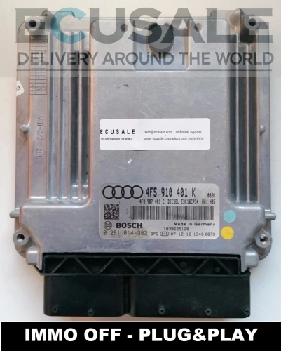 0281014382 4F5910401K IMMO OFF – sterownik silnika Audi A6 C6 2.7 TDI