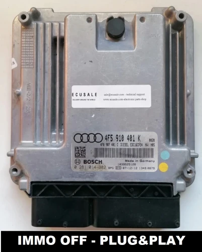 4F5910401K 0281014382 sterownik silnika Bosch Audi A6 C6 / S6 2.7 TDI