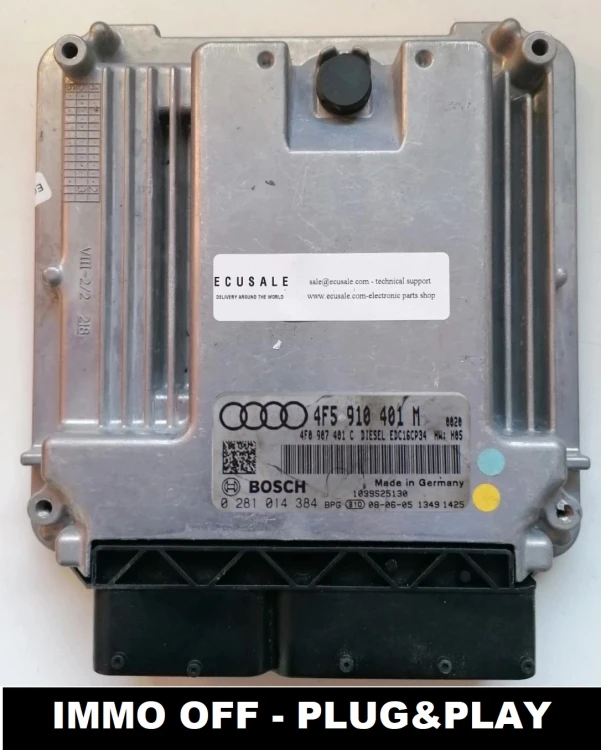4F5910401M 0281014384 sterownik silnika Bosch Audi A6 C6 / S6 2.7 TDI