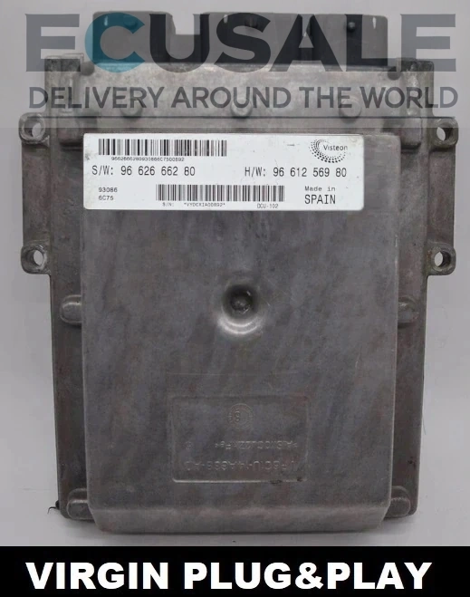 Centralita de motor 9662666280 9661256980 Visteon Ducato Boxer Jumper 2.2 VIRGIN