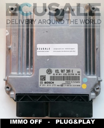 sterownik silnika 0281016272 VW Transporter T5 2.0 TDI IMMO OFF