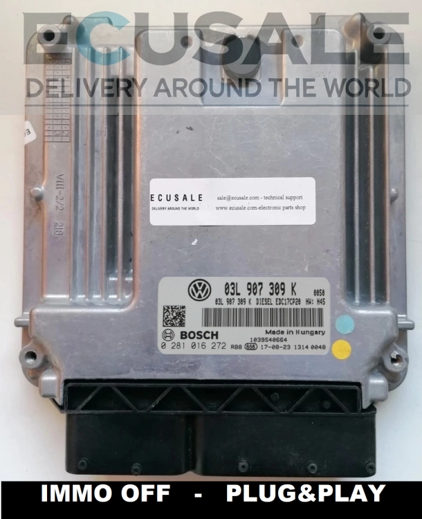 Engine Control Unit 0281016272 VW Transporter T5 2.0 TDI IMMO OFF