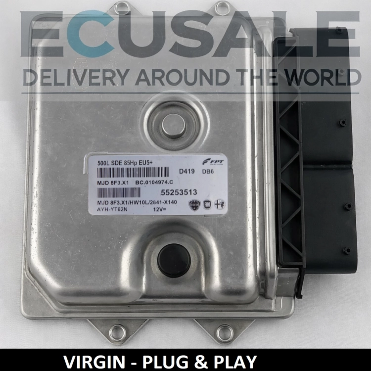 Centralina do motor 55253513 MJD 8F3.X1 ECU FIAT 500L 1.3 Multijet Diesel 85HP EU5