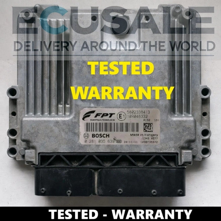 ECU Iveco Daily / Eurocargo – Bosch 0281035639, centralina do motor testada com o número 5802338413