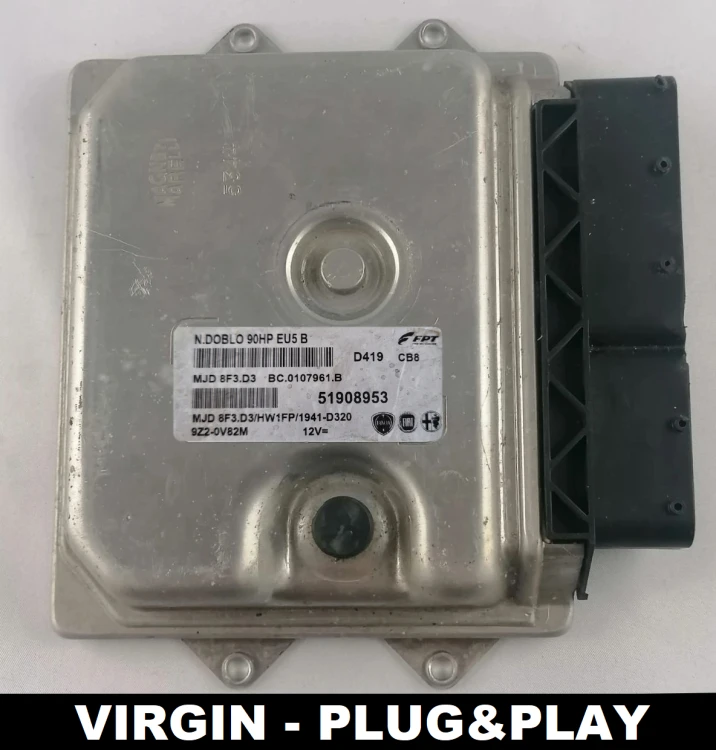 51908953 MJD 8F3.D3 Fiat Doblo 1.3 Multijet engine control unit