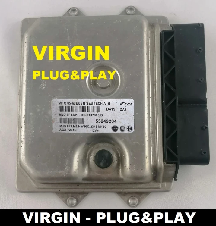 55249204 ECU Engine Alfa Romeo MiTo 1.3 JTD MJD8F3.M1 VIRGIN Plug and Play ECU Bosch