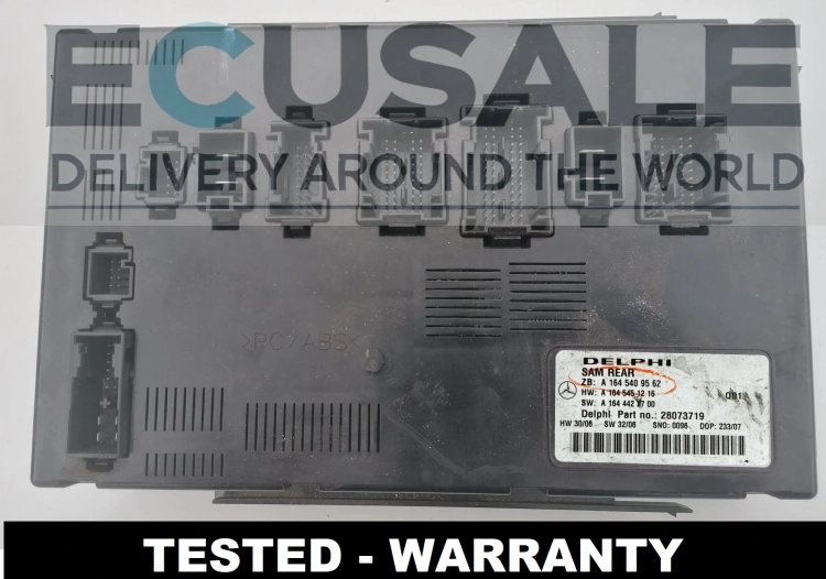 módulo de controle SAM REAR DELPHI 28073719 Mercedes ML W164 A1645409562