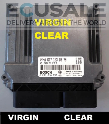 0281010835 0 281 010 835 A 647 153 00 79 Centralita de motor Mercedes 2.7 CDI W203 W210 W163 OM647
