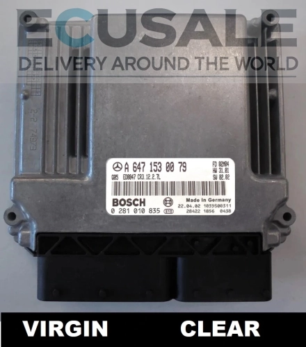 Centralina motore A6471530079 0281010835 Mercedes E W211 2.7 CDI OM647 VIRGIN Bosch