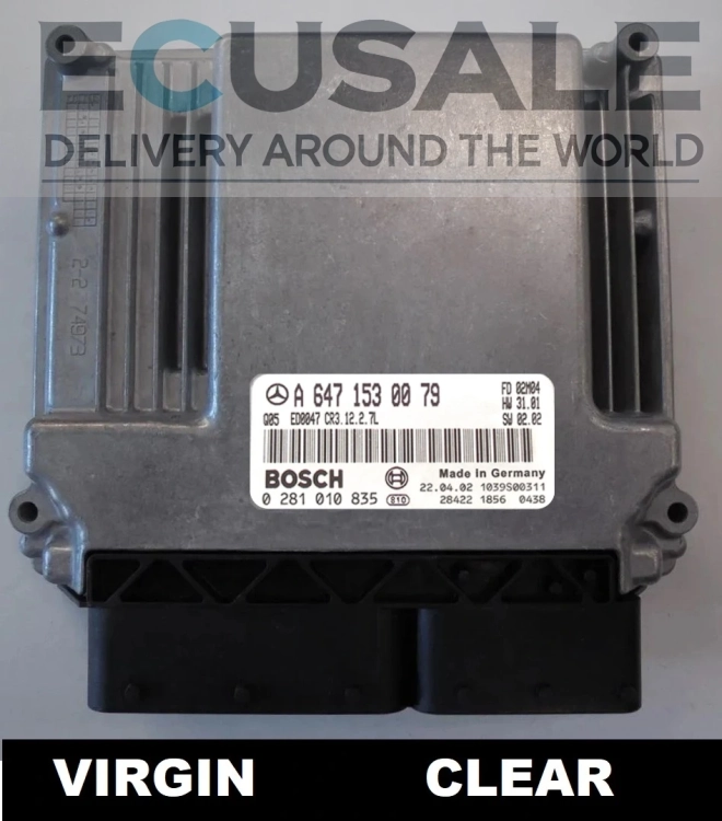 Centralina motore A6471530079 0281010835 Mercedes E W211 2.7 CDI OM647 VIRGIN Bosch