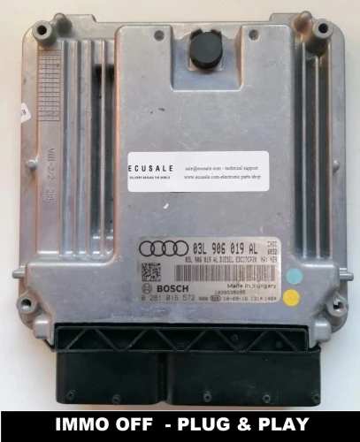 03L906019AL 0281016572 centralita de motor Bosch Audi A5 / A4 S4 B8 2.0 diesel