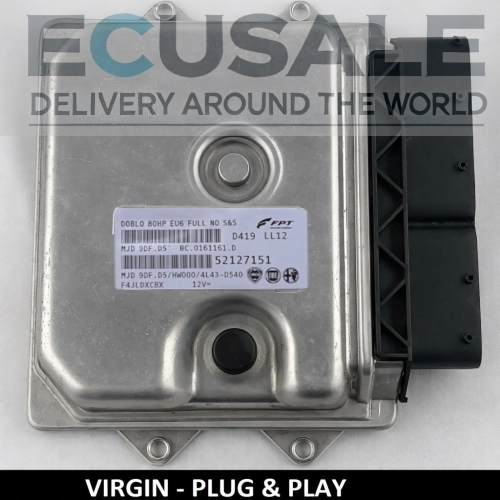 CENTRALINA MOTORE 52127151 MJD9DFD5 9DF.D5 Plug &amp; Play per Fiat Ducato 2.3 Multijet – connettori e alloggiamento