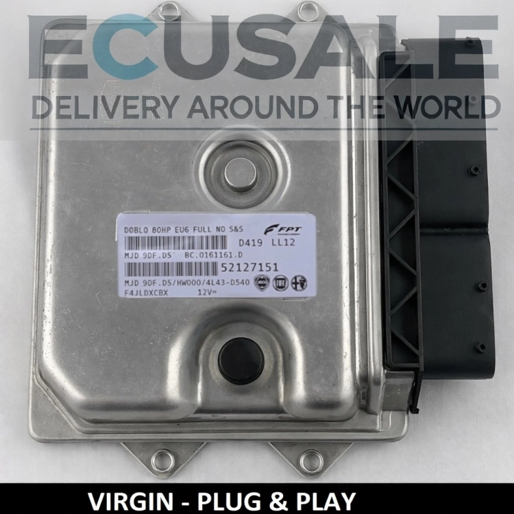 CENTRALITA DE MOTOR 52127151 MJD9DFD5 9DF.D5 Plug &amp; Play para Fiat Ducato 2.3 Multijet – conectores y carcasa