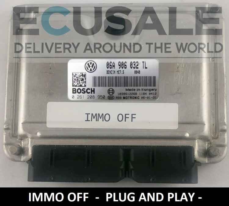 0261208950 06A906032TL Centralita de motor VW Polo V 6R IMMO OFF Plug&amp;amp;amp;Play