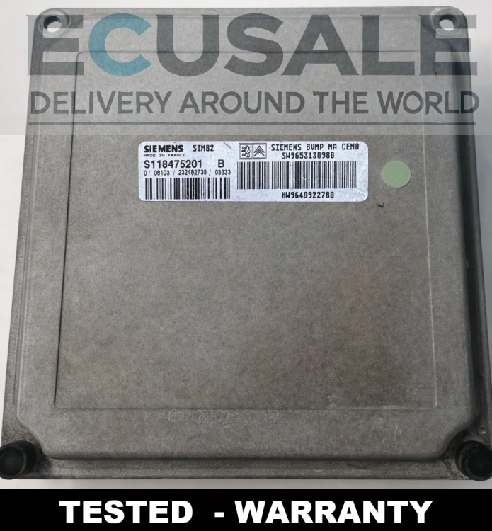 Centralita de la caja de cambios 9653130980 S118475201B Citroën C2 C3 SIM82 9640922780