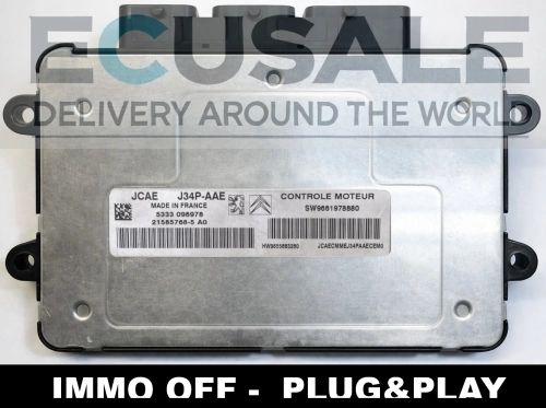 Centralita de motor Peugeot 9661978880 J34P-AAE