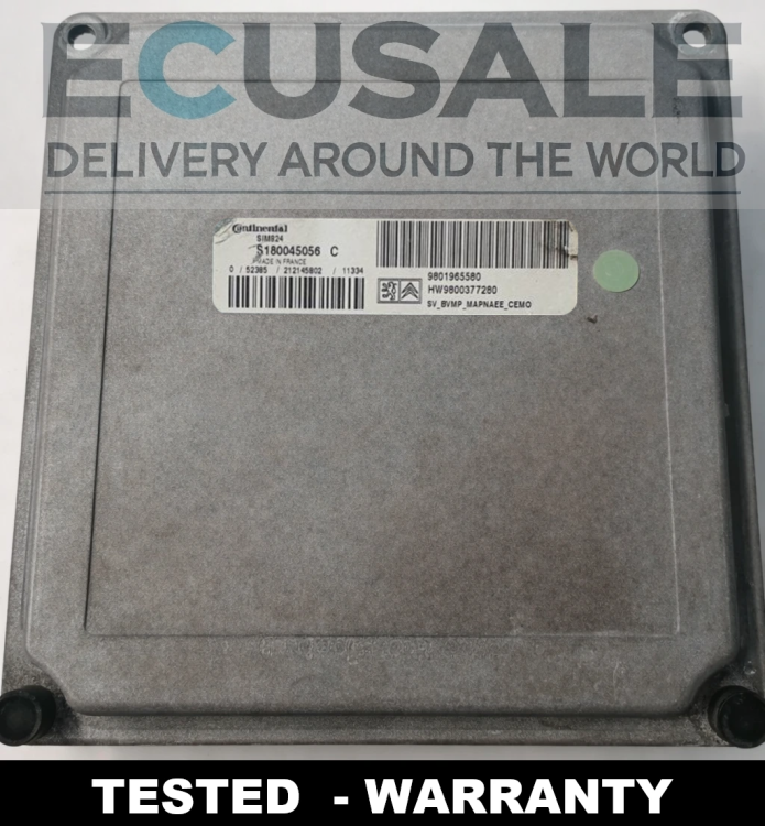 S180045056C 9801965580 Centralita de la caja de cambios CITROEN PEUGEOT SIM824 CONTINENTAL