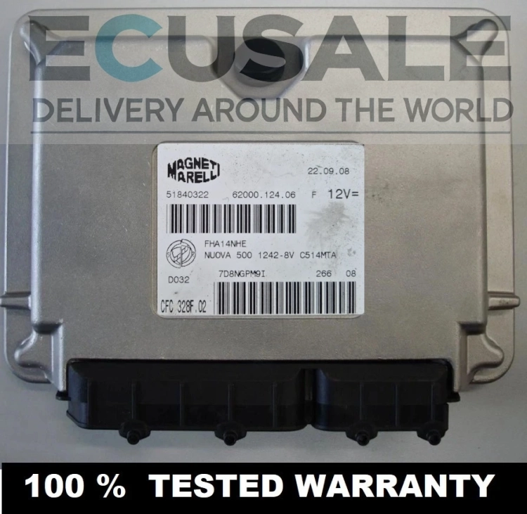 Sterownik skrzyni biegów 51840322 CFC328F.02 Fiat 500 1.2 Dualogic Selespeed moduł Magneti Marelli