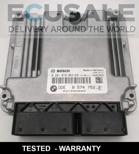 Centralina do motor BMW 0281019963 BOSCH DDE 8574752