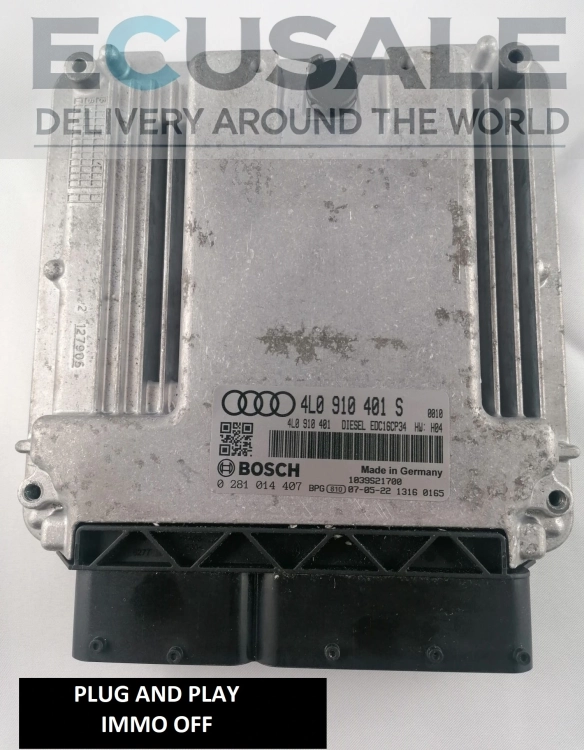 ecu AUDI Q7 3.0 TDI 0281014407 4L0910401S CENTRALINA DO MOTOR